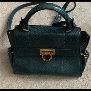 Salvatore Ferragamo Python Sofia Satchel